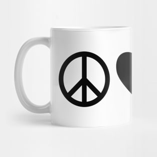 peace, love, and positivity Mug